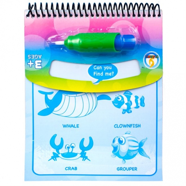 Книга-раскраска Shantou Играй и учись Z183-9A