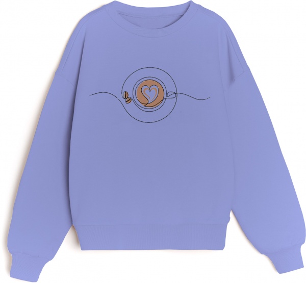 Свитшот для девочки KOSTA р.128 мягкий сиреневый 2161-9 