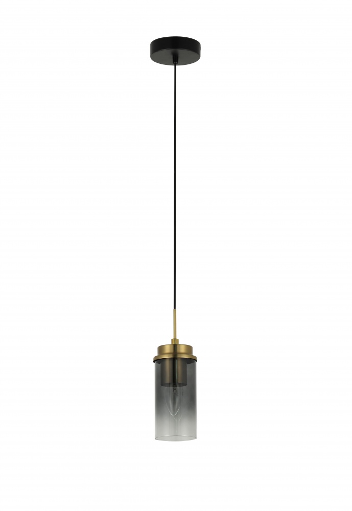 Підвіс Sensio Bresta 1x40 Вт E14 чорний/мідний LS-74662/1PB-E1440W