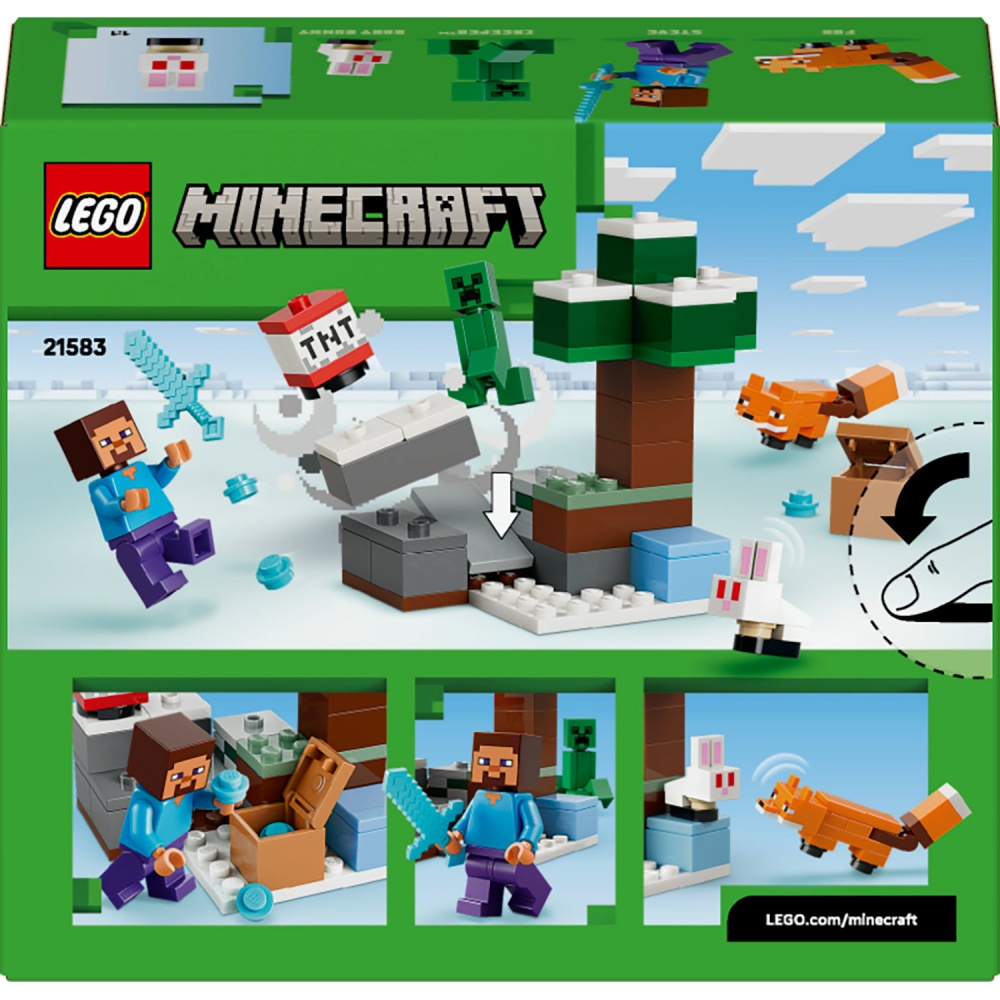 Конструктор LEGO Minecraft Приключения Стива в тайге 21583