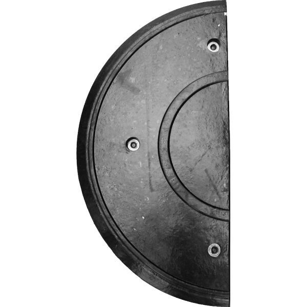 Ограничитель скорости резиновый (боковая часть-шип) 315х650х52 мм