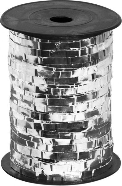 Стрічка President deco металізована 0,5 см 150 м металік 