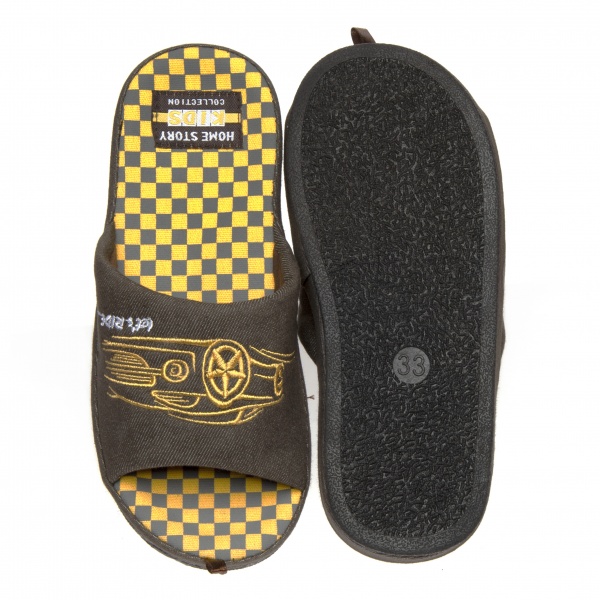 Капці дитячі для хлопчика Home Story р.32 коричневий 210852-3 