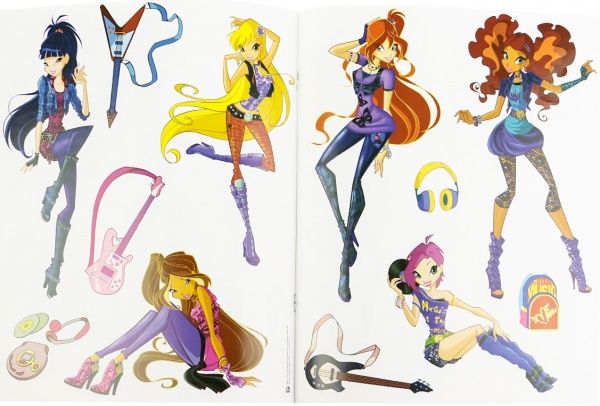 Книга «Альбом для наліпок. Світ Музи. WINX» 978-966-74-7218-4