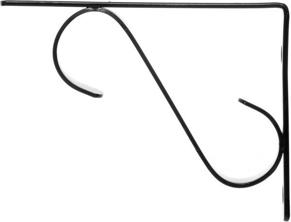 Кронштейн Larvij L7641BL Прованс 115x150 мм черный