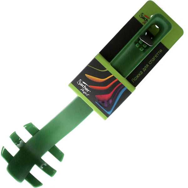 Ложка для спагетти Sacher нейлоновая зеленая