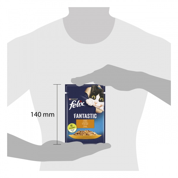 Консерва для котів Felix Fantastic курка в желе 85 г