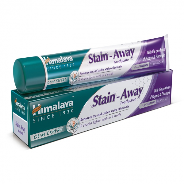 Зубная паста Himalaya Herbals Stain away с отбеливанием 75 мл