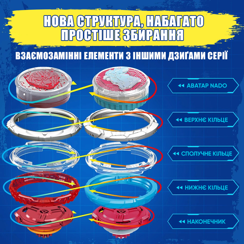 Игровой набор Infinity Nado VI серия Standard Pack Gold Warrior Золотой Воин Феникс EU654123