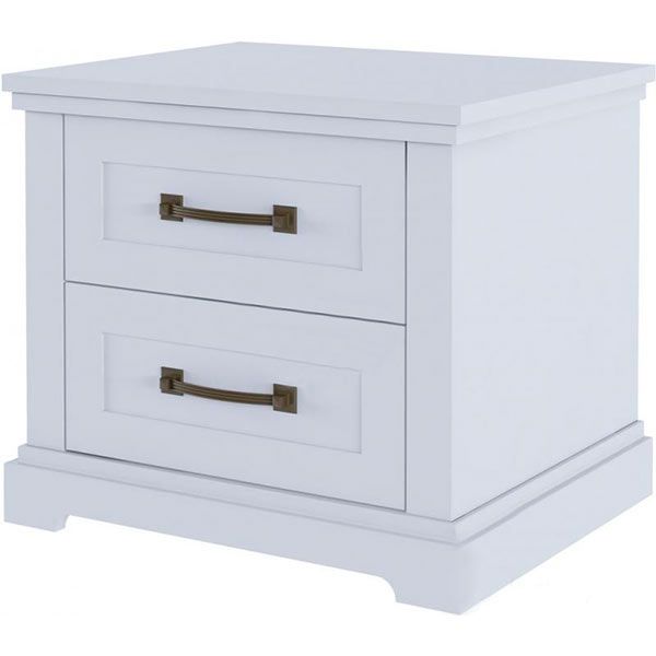 Тумба прикроватная Aqua Rodos Bianca BIACOM-2S белая матовая