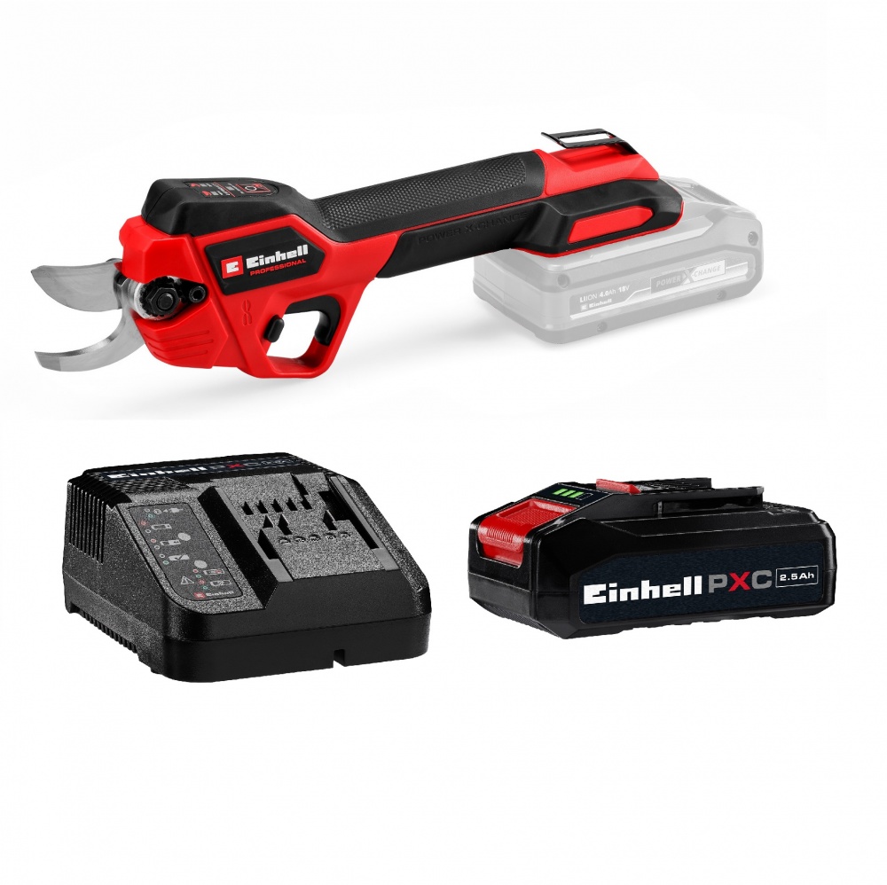 Секатор аккумуляторный Einhell Professional PXC GP-LS 18/28 Li BL Kit 2.5 Ah (3408320+4512097)