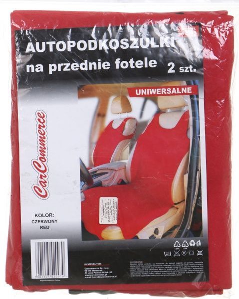 Чехол на сиденье майка к-т 2 шт CarCommerce красный