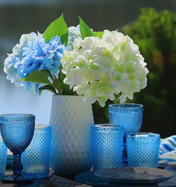 Стакан низкий Corn 290 мл голубой 290 мл 1 шт. Fiora 