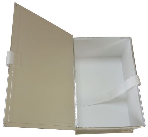 Коробка подарочная FLOCASE 23х15х10 см серебро