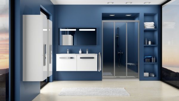 Душевые двери ASDP3-100 (Grape) white 00VA0102ZG