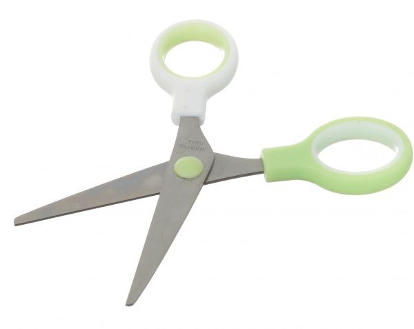 Ножиці дитячі Two colours з брелком бірюзові
