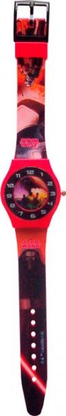 Годинник дитячий TBL Зоряні війни чорно-рожевий аналоговий SW34908