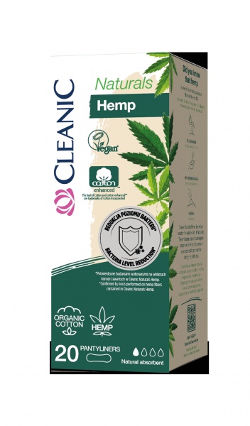 Прокладки ежедневные Cleanic Naturals Hemp 1 капля 20 шт.