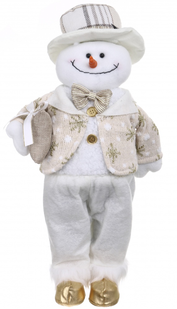 Декорация новогодняя Санта/Снеговик 28х65 см 2 ассортимент 65 см