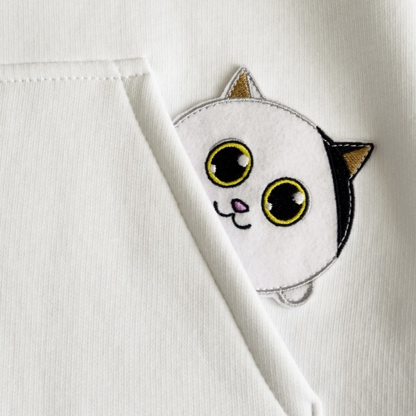 Худи унисекс WP Merchandise Коловастик р.134 молочный FWPKLVKCH22ML0134 