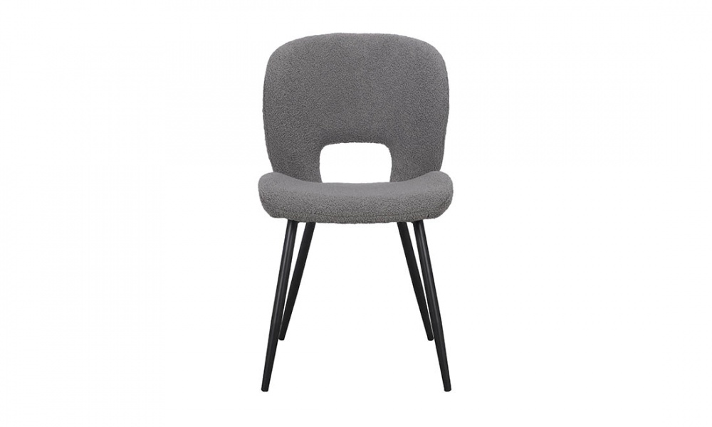 Стілець Доріс 490х450х850 сірий / чорний