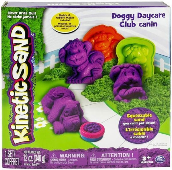 Набор для лепки песком Wacky-Tivities Kinetic Sand Doggyфиолетовыйзеленыйформочки 340 г 71415Dg