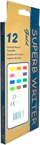 Карандаши цветные Superb Writer Gold E4100G-12CB Marco