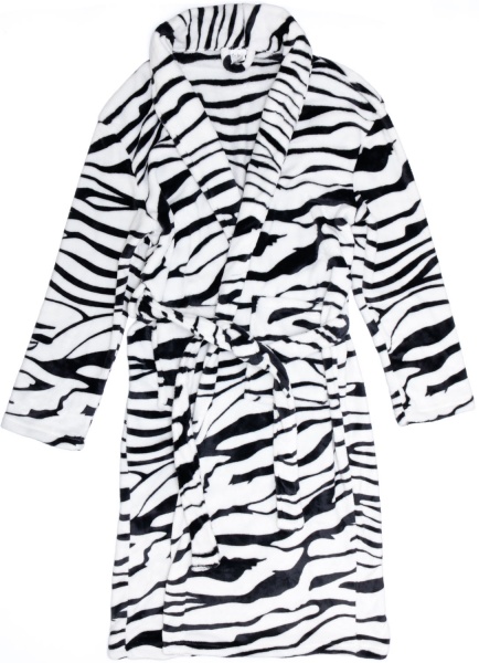 Халат женский La Nuit Виола р. S черный с белым 