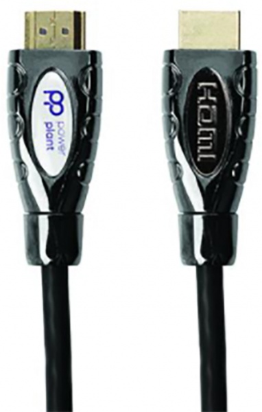 Кабель PowerPlant 10 м чорний із зеленим (KD00AS1293) 