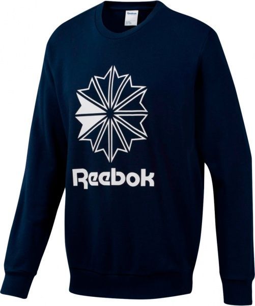 Свитшот Reebok AC FT Big Starcrest Crew DT8121 р. 2XL темно-синий