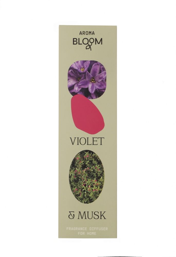 Аромадиффузор с палочками Aroma Bloom Violet & musk 100 мл