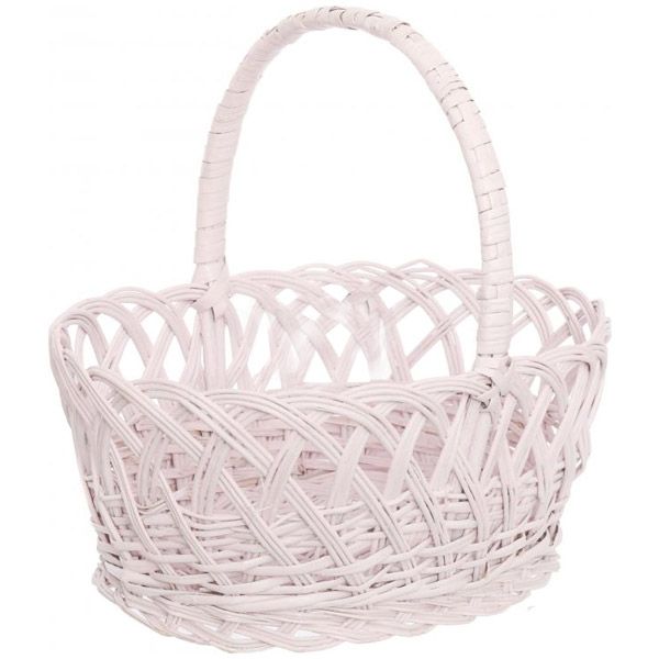 Кошик плетений 33х24х30 см 1458 рожевий