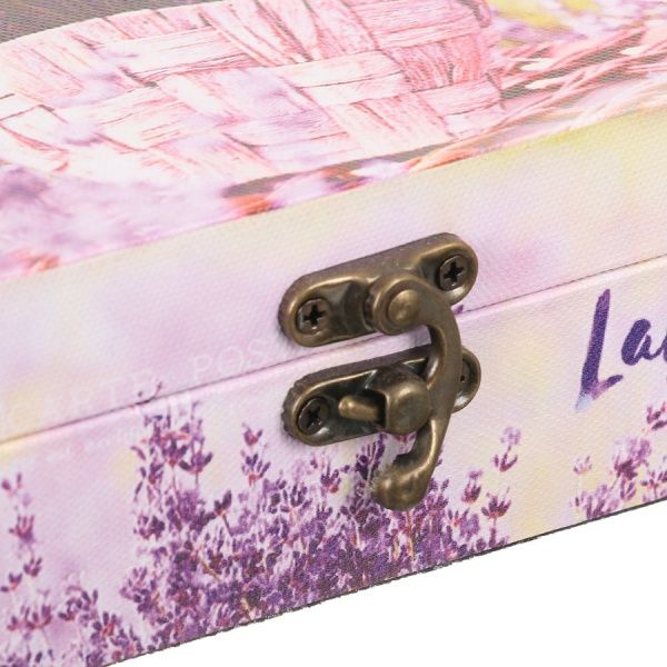 Скринька-книга Лаванда в кошику 24х17х5,5 см