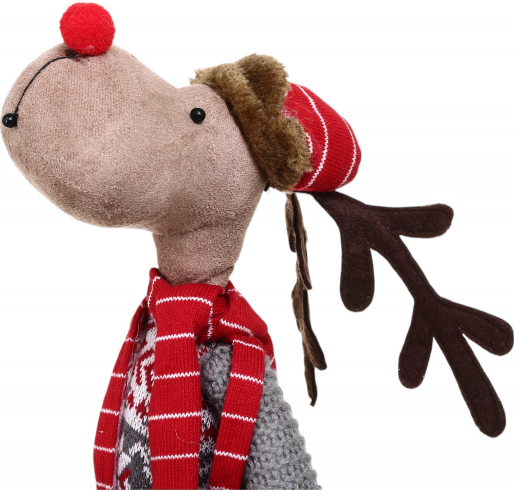 Декорація новорічна Лось що стоїть в асортименті EPI-AZ815011AB 59 см