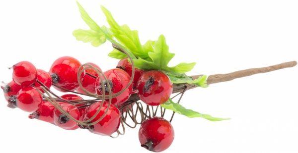 Гілочка декоративна Пучечок ягід барбарису 16 см EYK11-161  