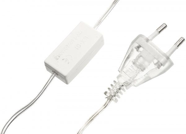 Электрогирлянда линейная внутренняя встроенный светодиод (LED) 30 ламп 1,8м Сосульки синие 