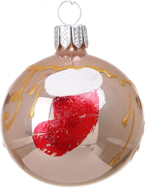 Шар новогодний мульти d 60 мм в ассортименте