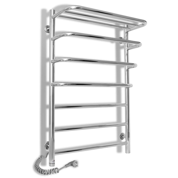 Полотенцесушитель электрический Evro-Termo Шарм П7 500х800 с полкой Л П S3