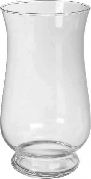 Ваза стеклянная Теамо Татьяна 30 см прозрачная 