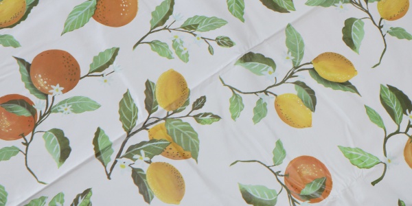 Скатерть Oranges and Lemons 140x240 см белый с рисунком UP! (Underprice) 