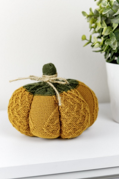Декоративное изделие Тыква Small Охра 15x15 см охра светлая Прованс 