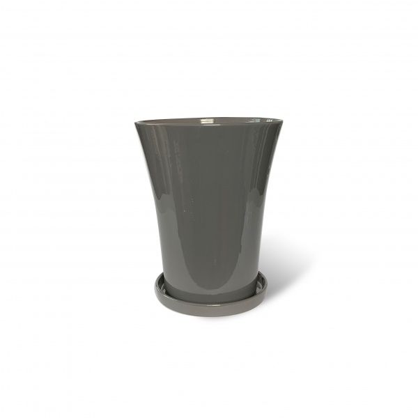 Горщик керамічний Резон Дзвіночок фігурний 1,2л сірий 