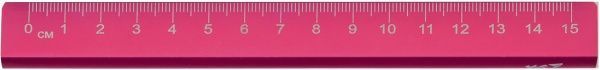 Линейка Triangle 15 см ярко-розовая 370526 YES
