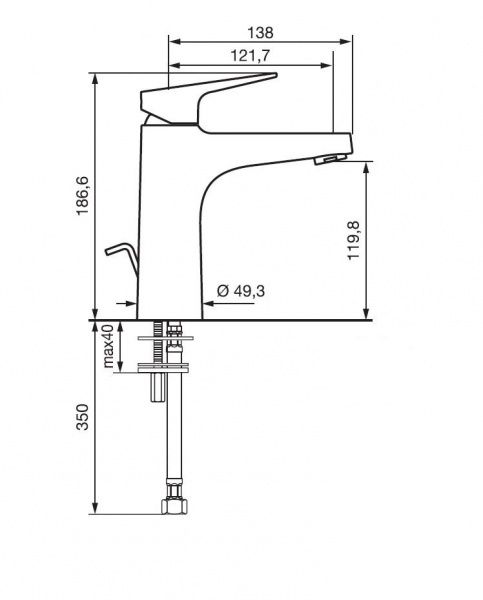 Смеситель для умывальника Emmevi Rubinetterie Никла CR89003BIGTC