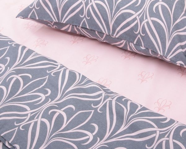Комплект постельного белья Limoges 1.5 серо-розовый UP! (Underprice) 