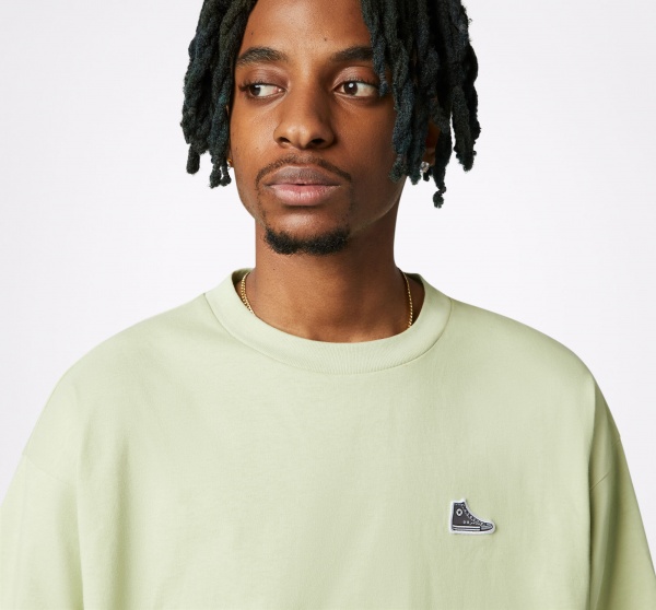 Футболка Converse Chuck Taylor Shoe Patch Short Sleeve Tee 10020931-A18 р.M бежевий