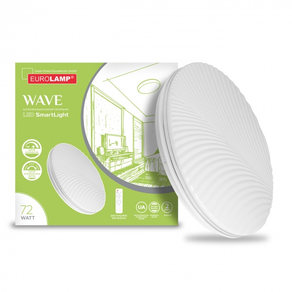 Світильник світлодіодний Eurolamp N38 72W 3000-6500K 50 см білий LED-MSL-72W-N38 