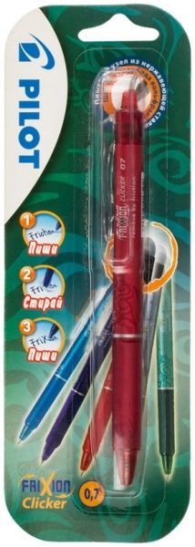 Ручка гелевая Pilot FRIXON CLIKER BLRT-FR7-R красная 