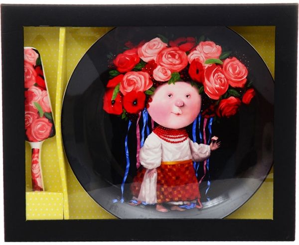 Блюдо для торта Україночка 26 см 924-501 Gapchinska 