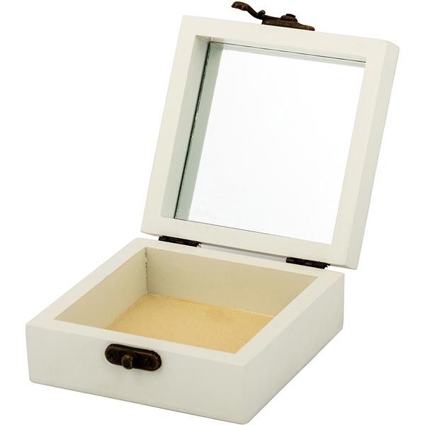 Сундук для украшений Provence белый 11x12.3 см